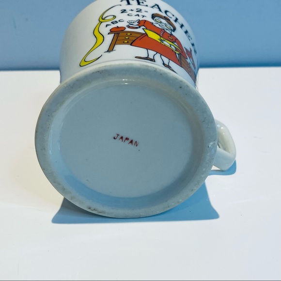 Porcelain Vintage Teacher Mug Teacher’s Gift Japan - Picture 7 of 13